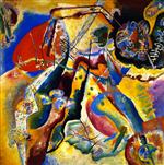 Wassily Kandinsky  - Bilder Gemälde - Painting with the Red Patch