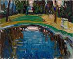 Wassily Kandinsky  - Bilder Gemälde - Pond in the Park