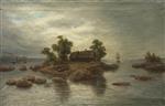 Lev Feliksovich Lagorio  - Bilder Gemälde - House on an Island