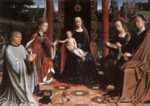 Gerard David - paintings - The Mystic Marriage of St Catherine