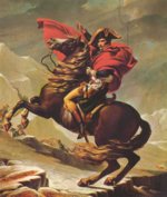 Jacques Louis David  - Peintures - Napoléon traversant les Alpes 