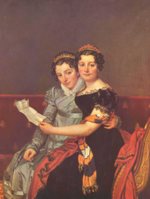 Jacques Louis David  - Peintures - Portrait des filles de Joseph Bonaparte