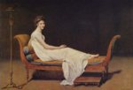 Jacques Louis David  - Peintures - Portrait de madame Récamier