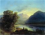 Lev Feliksovich Lagorio  - Bilder Gemälde - The Mountain Lake