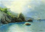 Lev Feliksovich Lagorio  - Bilder Gemälde - The Seashore-3