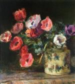 Albert Lebourg - Bilder Gemälde - Bouquet of Anemones