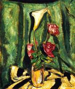 Alfred Henry Maurer  - Bilder Gemälde - Still Life with Calla Lily and Roses