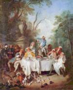 Nicolas Lancret - paintings - Luncheon Party