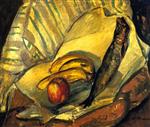 Alfred Henry Maurer  - Bilder Gemälde - Still Life with Trout, Bananas and Apple
