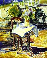 Alfred Henry Maurer  - Bilder Gemälde - The Iron Table