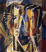 Alfred Henry Maurer  - Bilder Gemälde - Two Heads with Yellow Background
