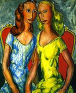 Alfred Henry Maurer  - Bilder Gemälde - Two Sisters-2