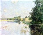 Willard Leroy Metcalf  - Bilder Gemälde - On the River