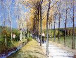 Pierre Eugène Montézin  - Bilder Gemälde - Lane by the Stream