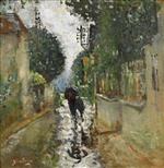 Pierre Eugène Montézin  - Bilder Gemälde - Walking in the Rain