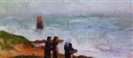 Henry Moret - Bilder Gemälde - Breton Women by the Sea