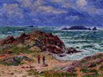 Henry Moret - Bilder Gemälde - By the Sea in Southern Brittany