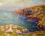 Henry Moret - Bilder Gemälde - Calm, Coast of Brittany