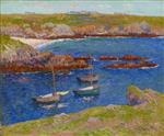 Henry Moret  - Bilder Gemälde - The Bay of Lampaul, Isle de Quessant