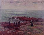 Henry Moret  - Bilder Gemälde - The Breton Coast-2