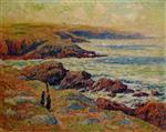 Henry Moret  - Bilder Gemälde - The Coast near Douarnenez