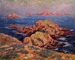Henry Moret  - Bilder Gemälde - The Red Rocks at Ouessant