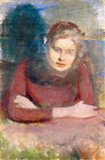 Edvard Munch - Bilder Gemälde - Aasta Carlsen