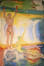 Edvard Munch  - Bilder Gemälde - Awakening Men