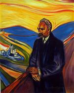 Edvard Munch  - Bilder Gemälde - Friedrich Nietzsche