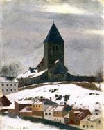 Edvard Munch  - Bilder Gemälde - Gamle Aker Church