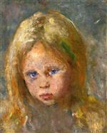 Edvard Munch  - Bilder Gemälde - Girl's Head