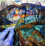 Edvard Munch  - Bilder Gemälde - Kragerø in Spring