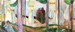 Edvard Munch  - Bilder Gemälde - Meeting on the Beach