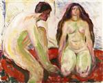Edvard Munch  - Bilder Gemälde - Naked Man and Woman