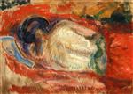 Edvard Munch  - Bilder Gemälde - Nude Female Back