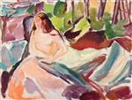 Edvard Munch  - Bilder Gemälde - Nude in the Forest