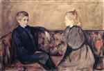 Edvard Munch  - Bilder Gemälde - Oscar and Ingeborg Heiberg