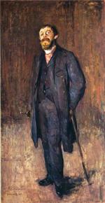 Edvard Munch  - Bilder Gemälde - Portrait of the Painter Jensen Hjell