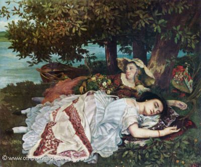 The Young Ladys on the Banks of Seine