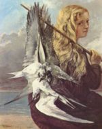 Gustave Courbet - Peintures - Jeune fille avec mouettes