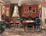 Edvard Munch  - Bilder Gemälde - The Living Room of the Misses Munch in Pilestredet 61