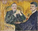 Edvard Munch  - Bilder Gemälde - Torvald Stang and Edvard Munch