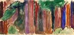 Edvard Munch  - Bilder Gemälde - Tree Trunks