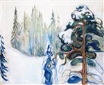 Edvard Munch  - Bilder Gemälde - Winter