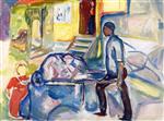 Edvard Munch  - Bilder Gemälde - Worker with a Wheelbarrow