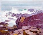Edward Henry Potthast - Bilder Gemälde - A Rugged Coast