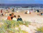 Edward Henry Potthast  - Bilder Gemälde - By the Shore