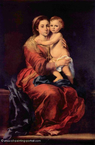 Virgin and Child with Rosary