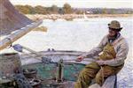 Edward Henry Potthast  - Bilder Gemälde - The Fisherman's Return, Gloucester