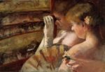 Mary Cassatt - paintings - A Corner of the Loge
